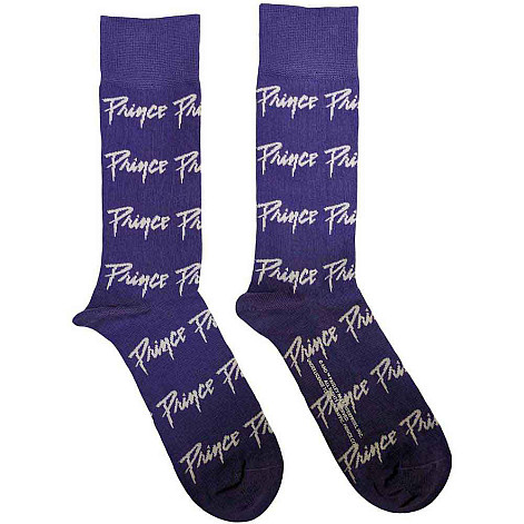 Prince ponožky, Logo Repeat Purple, unisex - velikost 4 až 7 (36 až 40 EU)