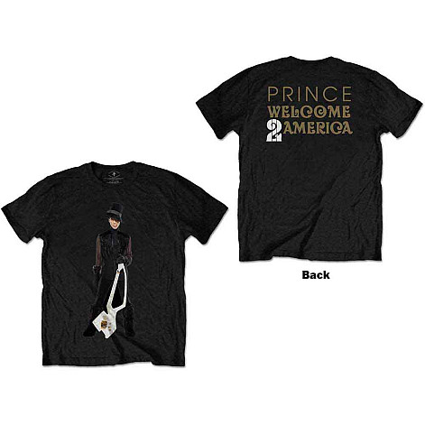 Prince t-shirt, W2A White Guitar BP Black, men´s