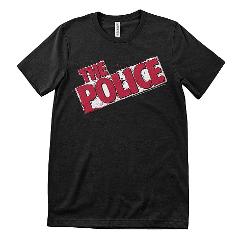 The Police t-shirt, Distressed Logo Black, men´s