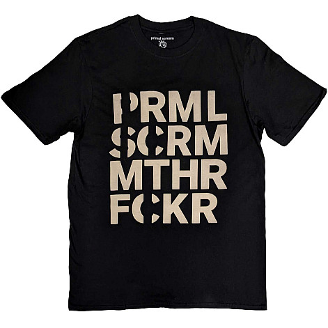 Primal Scream t-shirt, Muthafucka Black, men´s