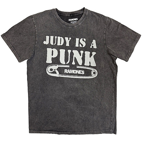 Ramones t-shirt, Judy Stone Wash Charcoal Grey, men´s