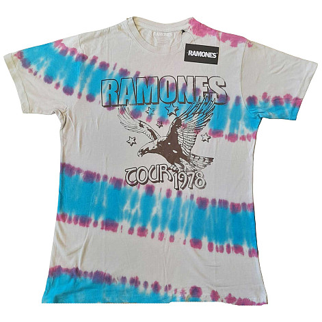Ramones t-shirt, Eagle Dip Dye Wash Natural, men´s