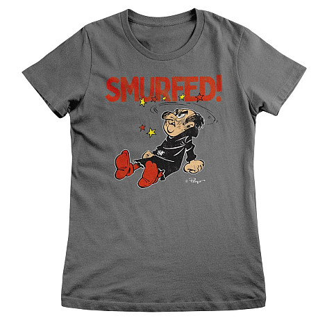 The Smurfs t-shirt, Gargamel - Smurfed Girly Dark Grey, ladies