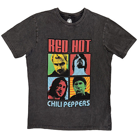 Red Hot Chili Peppers t-shirt, Portrait Photos Wash Charcoal Grey, men´s