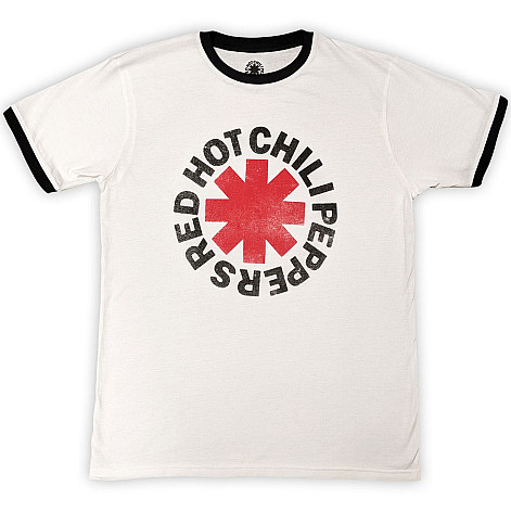 Red Hot Chili Peppers t-shirt, Logo Ringer White, men´s