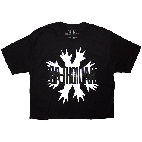 Radiohead crop t-shirt, Cut Hands Black, ladies