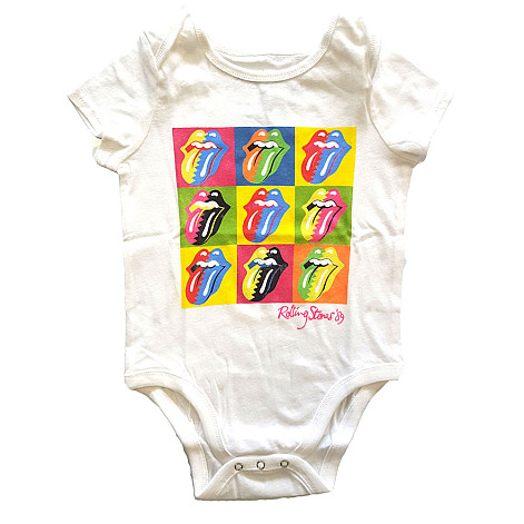Rolling Stones baby body t-shirt, Two-Tone Tongues, kids