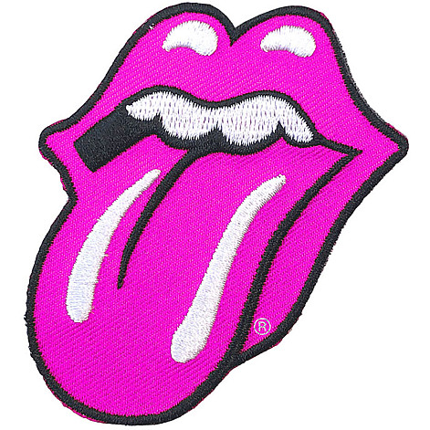 Rolling Stones patch, Classic Tongue Pink 58x84 mm