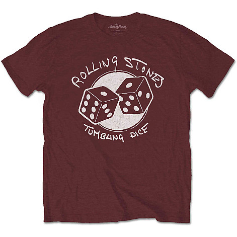 Rolling Stones t-shirt, Tumbling Dice Maroon, men´s
