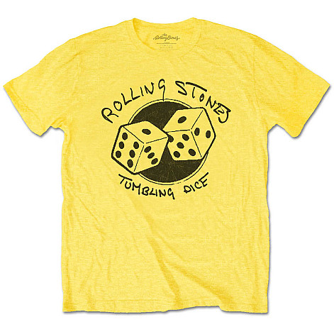 Rolling Stones t-shirt, Tumbling Dice Yellow, men´s