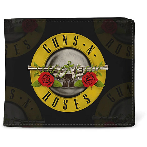 Guns N Roses purse PU 11 x 10 x 1 cm, Logo Black
