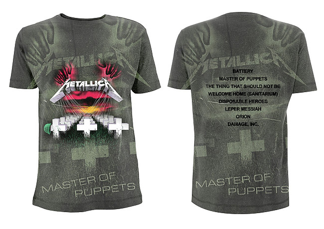 Metallica t-shirt, Master Of Puppets Charcoal, men´s
