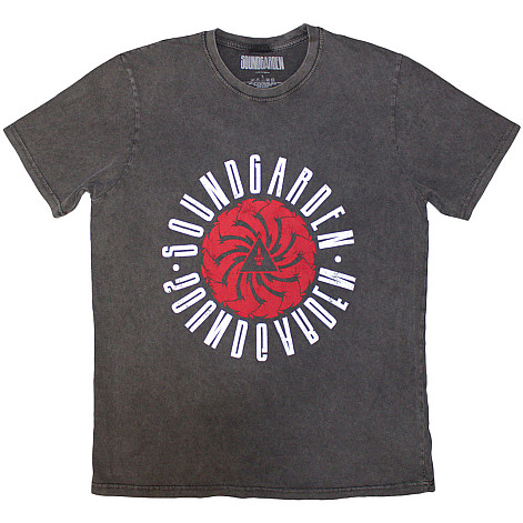 Soundgarden t-shirt, Circle Logo Stone Wash Charcoal Grey, men´s