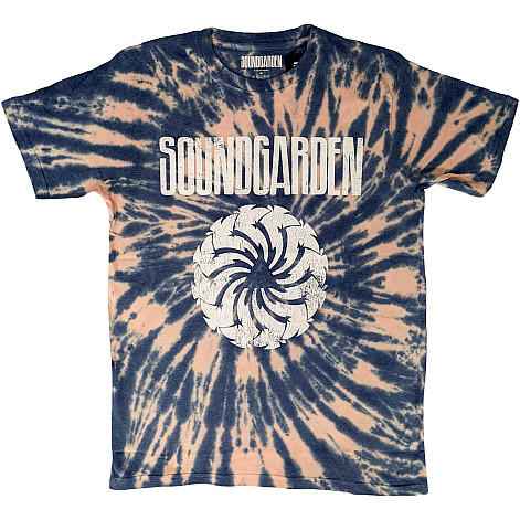 Soundgarden t-shirt, Logo Swirl Dip Dye Wash Blue, men´s