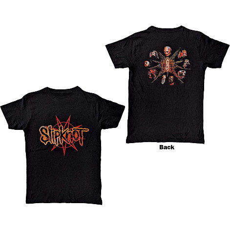 Slipknot t-shirt, The End So Far Pentagram Heads BP Black, men´s