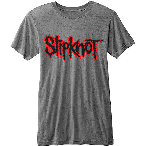 Slipknot t-shirt, Logo Burnout Grey, men´s