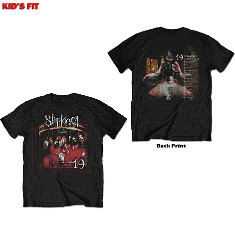 Slipknot t-shirt, Debut Album - 19 Years BP Black, kids