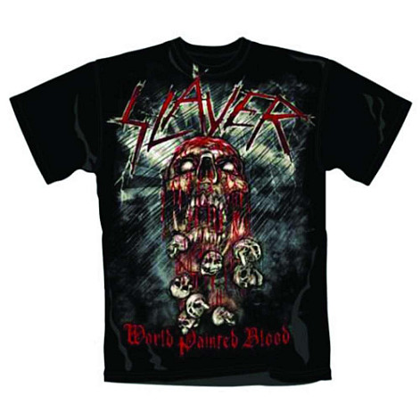 Slayer t-shirt, World Painted Blood Skull, men´s