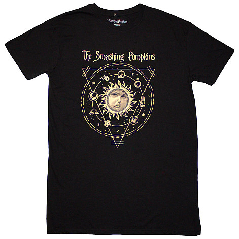 Smashing Pumpkins t-shirtvé šaty, Celestial Sun Black, ladies