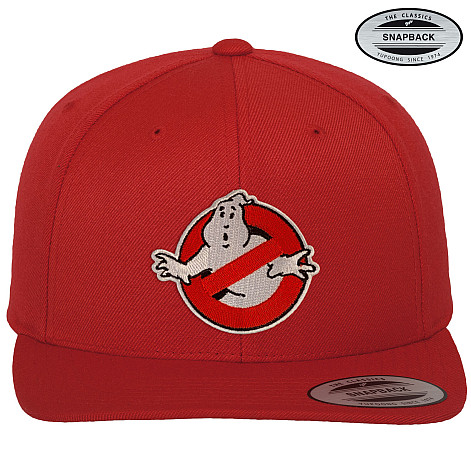 Ghostbusters snapback, Logo Standard Snapback Red, unisex