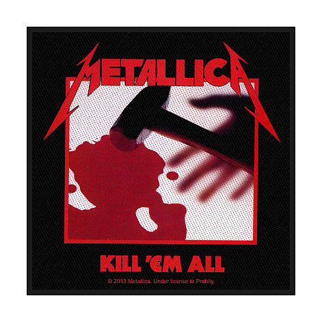 Metallica patch 100 x100 mm, Kill 'Em All