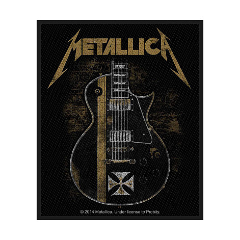 Metallica patch 100 x100 mm, Hetfield Guitar