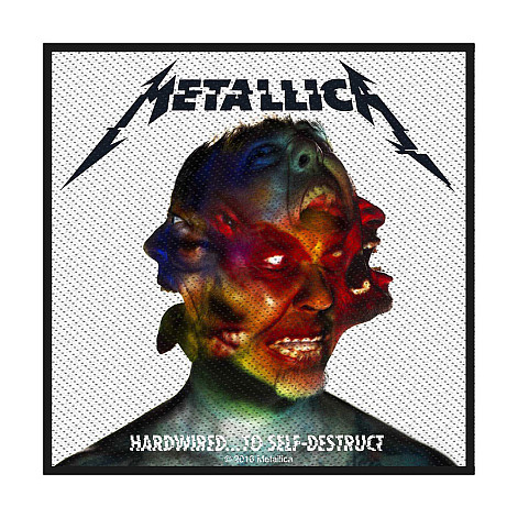 Metallica patch 100 x100 mm, Hardwired To Self Destruct