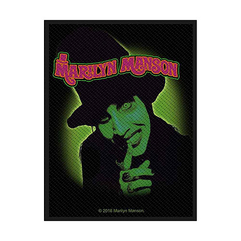 Marilyn Manson tkaná patch PES 100 x 50 mm, Smells Like Children