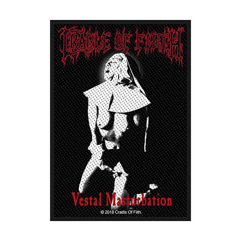 Cradle Of Filth tkaná patch PES 100x50 mm, Vestal Masturbation
