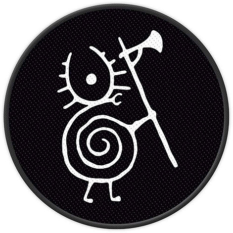 Heilung tkaná patch PES 90 mm, Warrior Snail