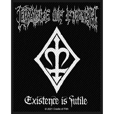 Cradle Of Filth tkaná patch PES 100x50 mm, Existance Is Futile