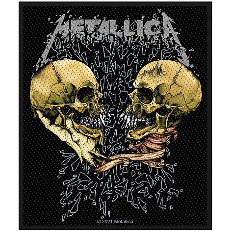 Metallica tkaná patch PES 100 x 80 mm, Sad But True