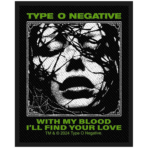 Type O Negative tkaná patch PES 100 x 50 mm, With My Blood