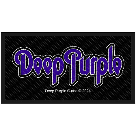 Deep Purple tkaná patch PES 100 x 50 mm, Logo