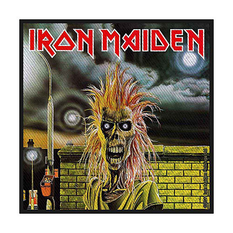 Iron Maiden tkaná patch PES 100x100 mm, Iron Maiden