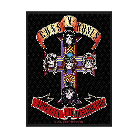 Guns N Roses tkaná patch PES 100 x 50 mm, Appetite