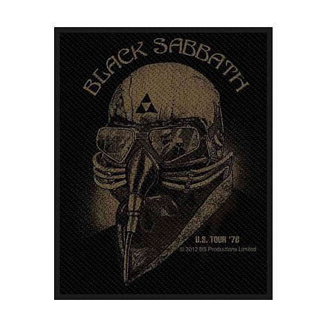 Black Sabbath tkaná patch PES 100 x 80 mm, US Tour 1978