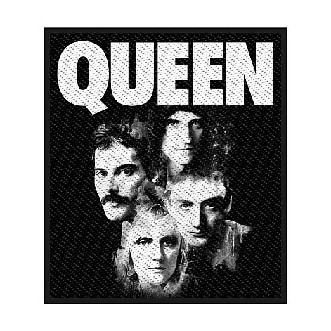 Queen tkaná patch PES 100x80 mm, Faces