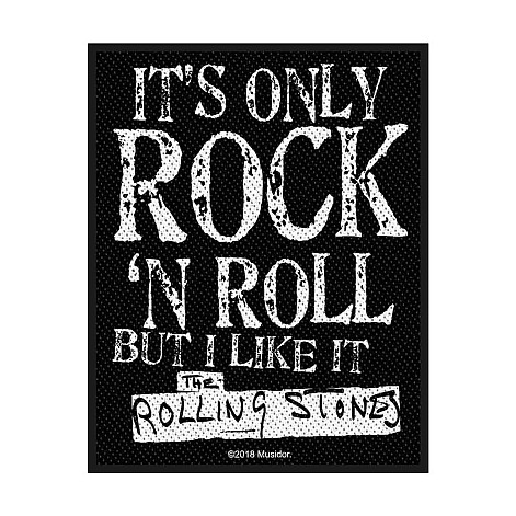 The Rolling Stones tkaná patch PES 100x80 mm, It's Only Rock N' Roll