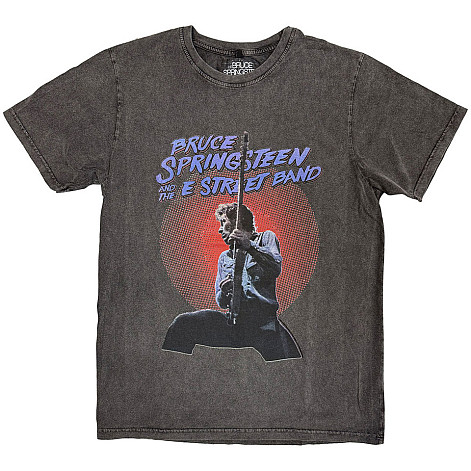 Bruce Springsteen t-shirt, Live Photo Stone Wash Charcoal Grey, men´s
