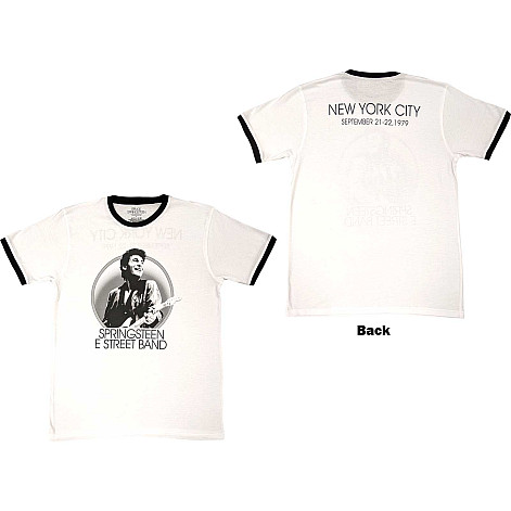 Bruce Springsteen t-shirt, NYC Ringer BP White, men´s
