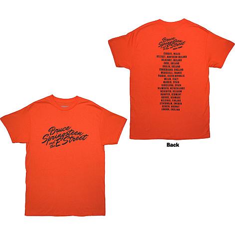 Bruce Springsteen t-shirt, Tour '24 River Font BP Orange, men´s