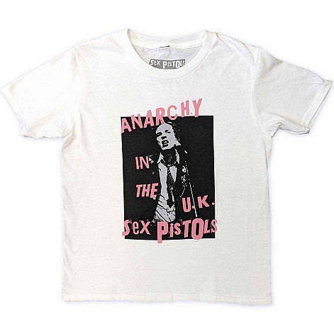 Sex Pistols t-shirt, Anarchy In The UK White, kids