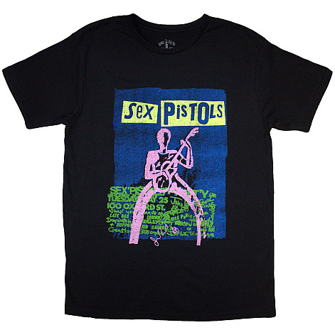 Sex Pistols t-shirt, Guitar Cartoon Black, men´s