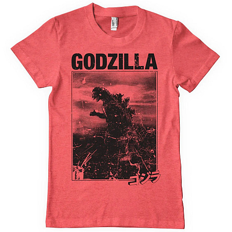 Godzilla t-shirt, Godzilla Vintage Red Heather, men´s