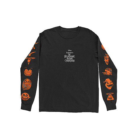 The Nightmare Before Christmas t-shirt long rukáv, Orange BP Black, men´s