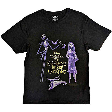 The Nightmare Before Christmas t-shirt, Purple Characters V.2 Black, men´s