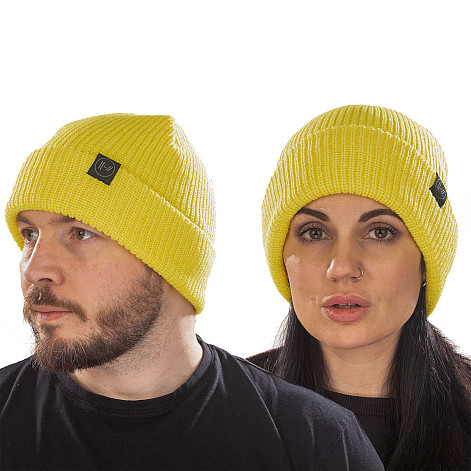 Twenty One Pilots winter beanie cap, Double Bears Yellow