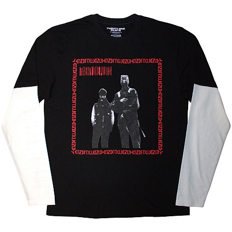 Twenty One Pilots t-shirt long rukáv, Run Frame Black & White, men´s
