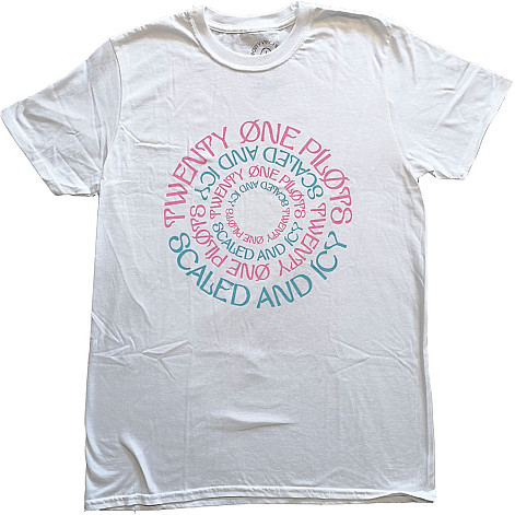Twenty One Pilots t-shirt, Circular White, men´s
